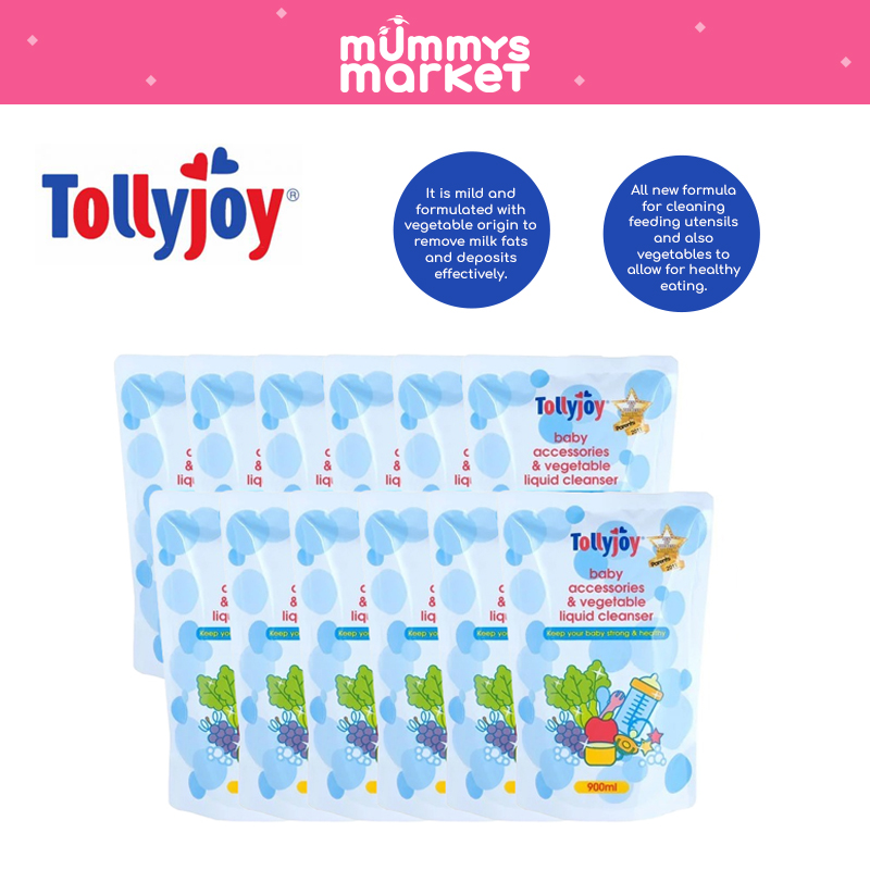 Tollyjoy Carton Deal - Acc & Veg Liquid Cleanser Refill 12x900ml